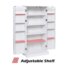 50'' LED Kitchen Pantry Storage Cabinets