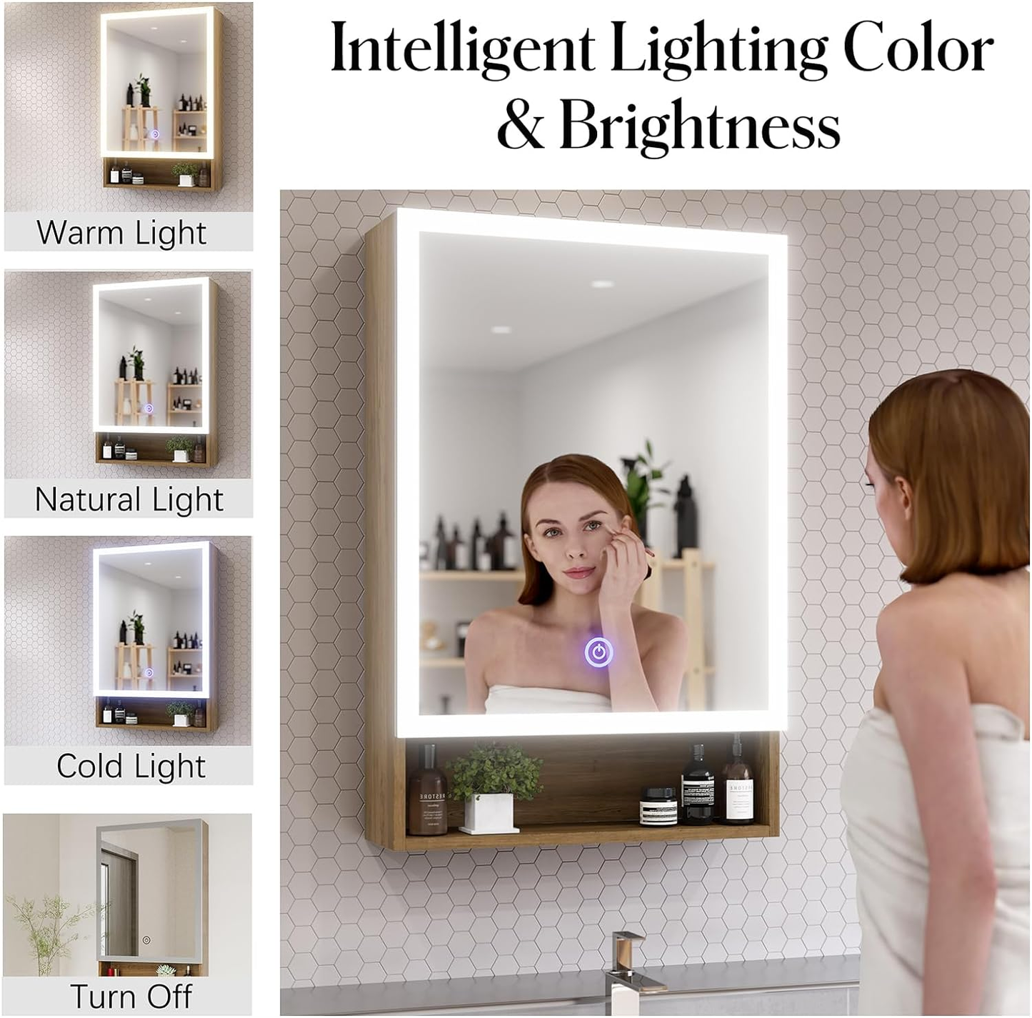 Touch Switches Mirror Medicine Cabinet